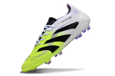 Unisex Adidas Predator Elite 25 FG Firm Ground Low-Tops Football Boots - Yellow/Black/White