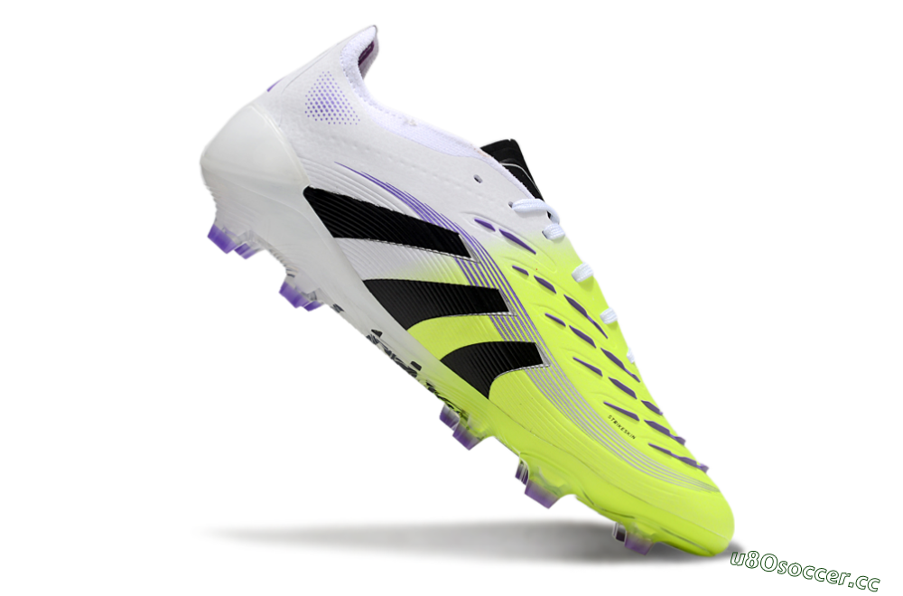 Unisex Adidas Predator Elite 25 FG Firm Ground Low-Tops Football Boots - Yellow/Black/White 4