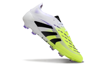 Unisex Adidas Predator Elite 25 FG Firm Ground Low-Tops Football Boots - Yellow/Black/White