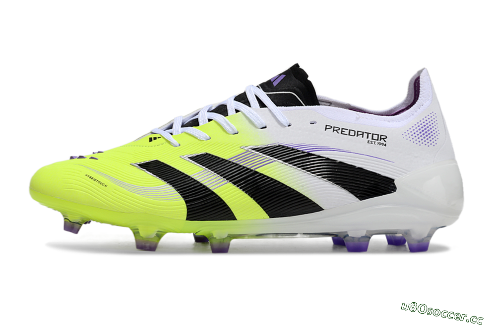 Unisex Adidas Predator Elite 25 FG Firm Ground Low-Tops Football Boots - Yellow/Black/White 0