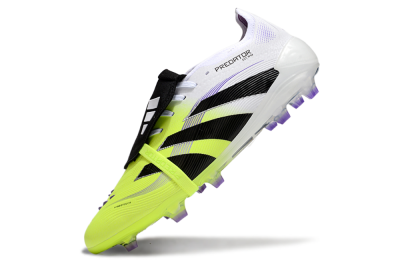 Unisex Adidas Predator Elite 25 Foldover Tongue FG Firm Ground Low-Tops Football Boots - Yellow/Black/White
