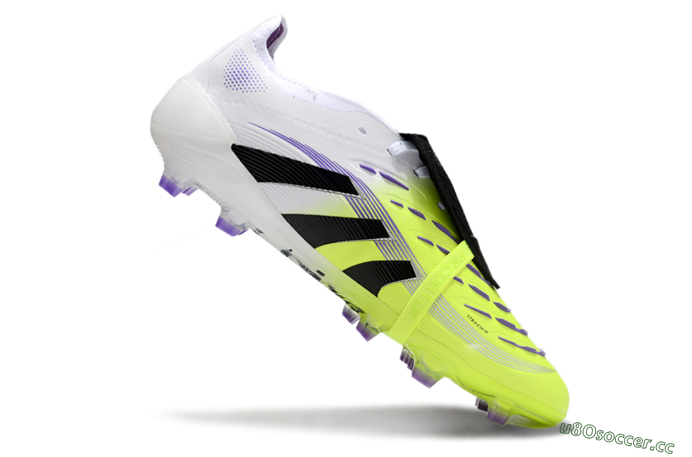 Unisex Adidas Predator Elite 25 Foldover Tongue FG Firm Ground Low-Tops Football Boots - Yellow/Black/White 4
