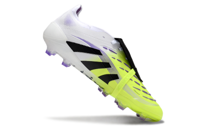 Unisex Adidas Predator Elite 25 Foldover Tongue FG Firm Ground Low-Tops Football Boots - Yellow/Black/White