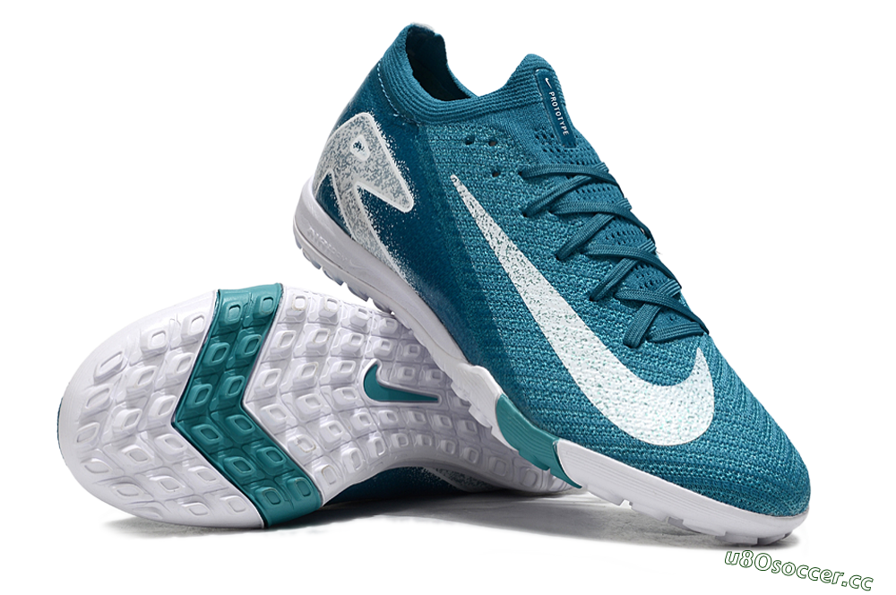 Unisex Nike Air Zoom Mercurial Vapor 16 Elite TF Artificial Turf Low-Tops Football Shoes - Blue/White 3