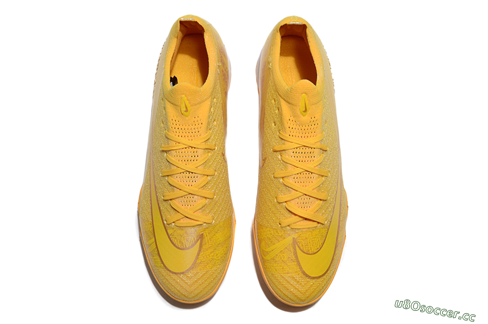 Unisex Nike Air Zoom Mercurial Vapor 16 Elite TF Artificial Turf Low-Tops Football Shoes - Yellow/White 4