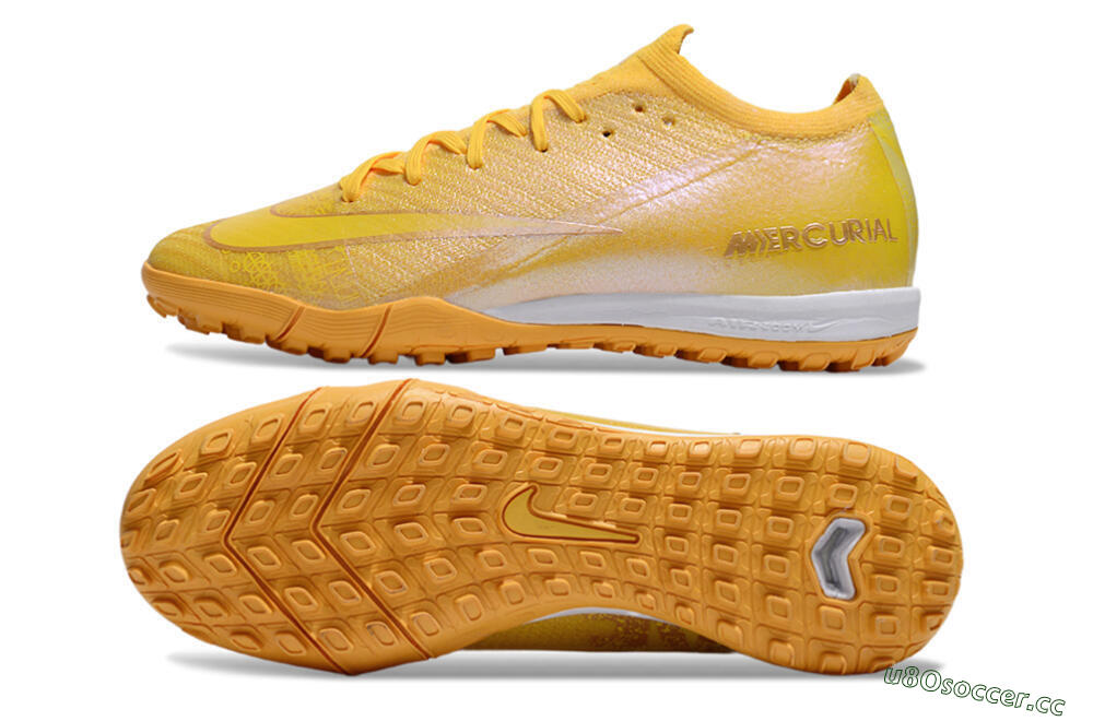 Unisex Nike Air Zoom Mercurial Vapor 16 Elite TF Artificial Turf Low-Tops Football Shoes - Yellow/White 1