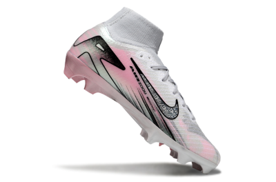 Unisex Nike Air Zoom Mercurial Superfly 10 Elite FG Firm Ground High-Tops Football Boots - Silver/Pink/Black