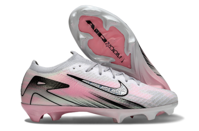 Unisex Nike Air Zoom Mercurial Vapor 16 Elite FG Firm Ground Low-Tops Football Boots - Silver/Pink/Black