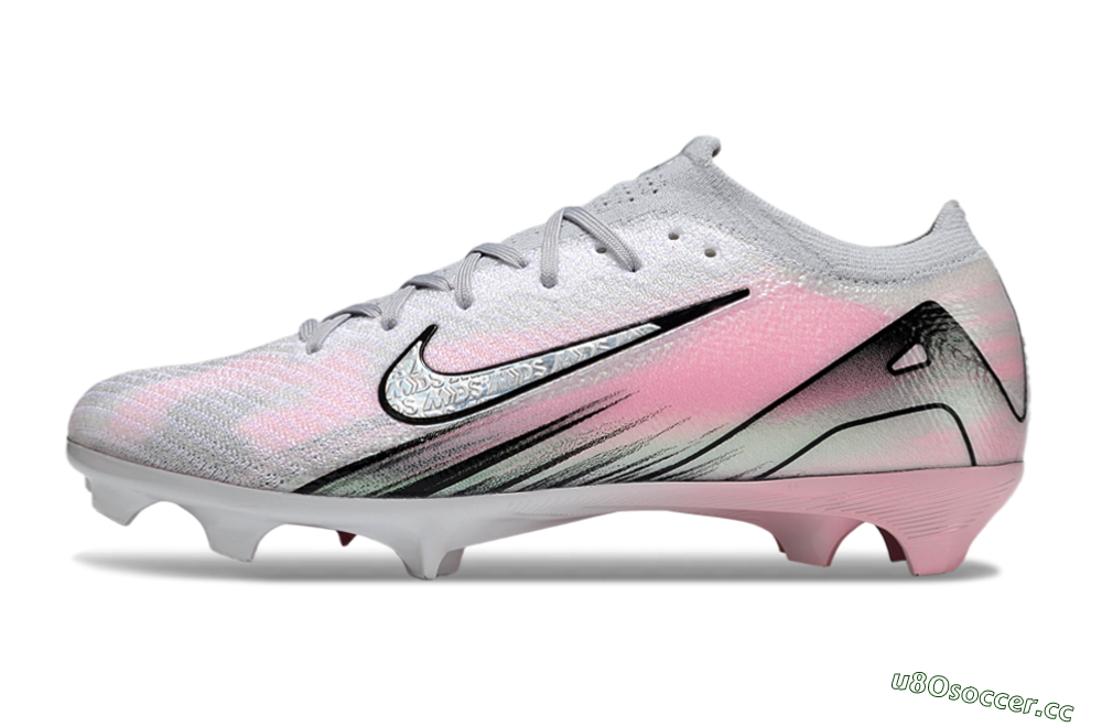 Unisex Nike Air Zoom Mercurial Vapor 16 Elite FG Firm Ground Low-Tops Football Boots - Silver/Pink/Black 0