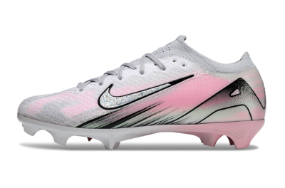 Unisex Nike Air Zoom Mercurial Vapor 16 Elite FG Firm Ground Low-Tops Football Boots - Silver/Pink/Black
