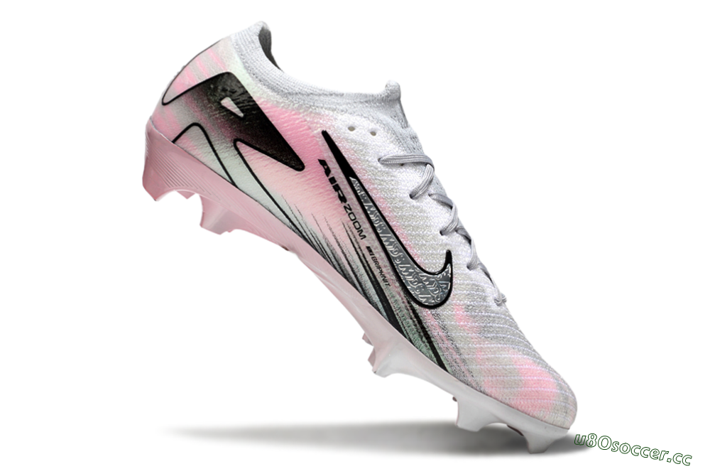 Unisex Nike Air Zoom Mercurial Vapor 16 Elite FG Firm Ground Low-Tops Football Boots - Silver/Pink/Black 4