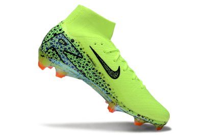 Unisex Nike Air Zoom Mercurial Superfly 10 Elite FG Firm Ground High-Tops Football Boots - Yellow/Black/Leopard