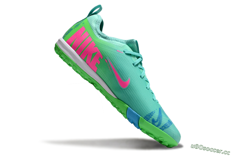Unisex Nike Air Zoom Mercurial Vapor 16 Pro TF Artificial Turf Low-Tops Football Shoes - Yellow/Pink/Blue 5