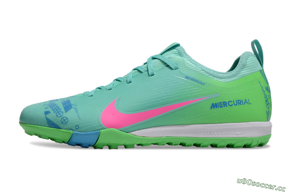 Unisex Nike Air Zoom Mercurial Vapor 16 Pro TF Artificial Turf Low-Tops Football Shoes - Yellow/Pink/Blue 0
