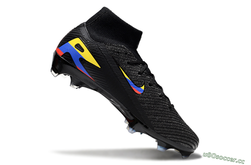Unisex Nike Air Zoom Mercurial Superfly 10 Elite FG Firm Ground High-Tops Football Boots - Black/Red/Blue/Yellow 5