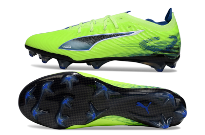Men's Puma Ultra Ultimate FG Firm Ground Low-Tops Football Boots - Yellow/Blue/Black