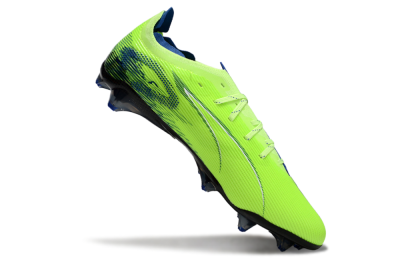 Men's Puma Ultra Ultimate FG Firm Ground Low-Tops Football Boots - Yellow/Blue/Black