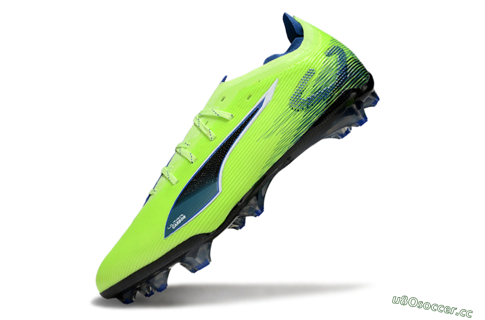 Men's Puma Ultra Ultimate FG Firm Ground Low-Tops Football Boots - Yellow/Blue/Black 5