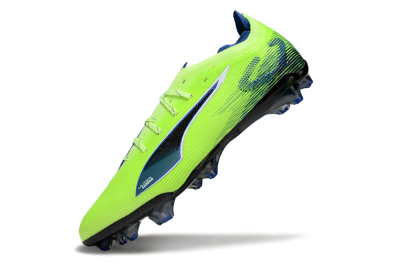 Men's Puma Ultra Ultimate FG Firm Ground Low-Tops Football Boots - Yellow/Blue/Black