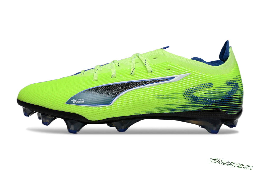 Men's Puma Ultra Ultimate FG Firm Ground Low-Tops Football Boots - Yellow/Blue/Black 0