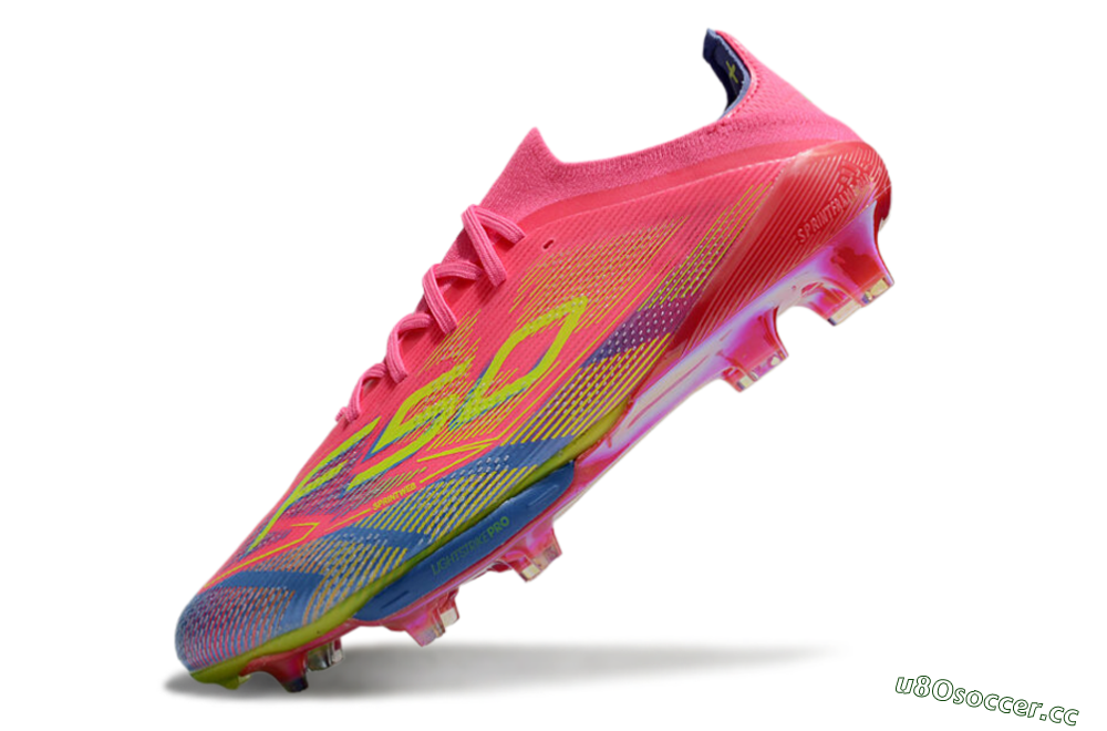 Unisex Adidas F50+ Elite Lightstrike Pro FG Firm Ground Low-Tops Football Boots - Red/Blue/Yellow 5