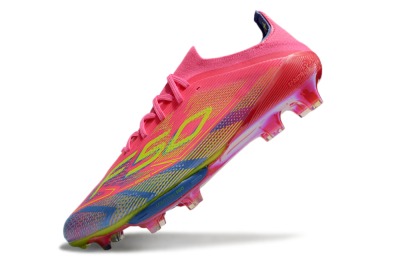 Unisex Adidas F50+ Elite Lightstrike Pro FG Firm Ground Low-Tops Football Boots - Red/Blue/Yellow