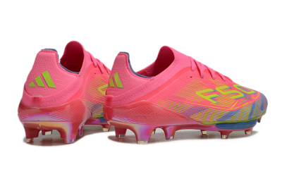 Unisex Adidas F50+ Elite Lightstrike Pro FG Firm Ground Low-Tops Football Boots - Red/Blue/Yellow