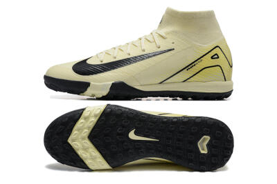 Unisex Nike Air Zoom Mercurial Superfly 10 Elite TF Artificial Turf High-Tops Football Shoes - Beige/Black
