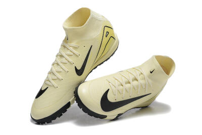 Unisex Nike Air Zoom Mercurial Superfly 10 Elite TF Artificial Turf High-Tops Football Shoes - Beige/Black