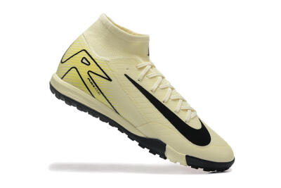 Unisex Nike Air Zoom Mercurial Superfly 10 Elite TF Artificial Turf High-Tops Football Shoes - Beige/Black
