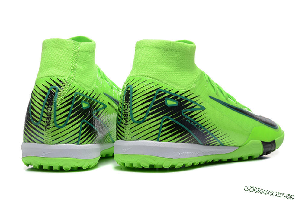 Unisex Nike Air Zoom Mercurial Superfly 10 Elite TF Artificial Turf High-Tops Football Shoes - Yellow/Black/White 5