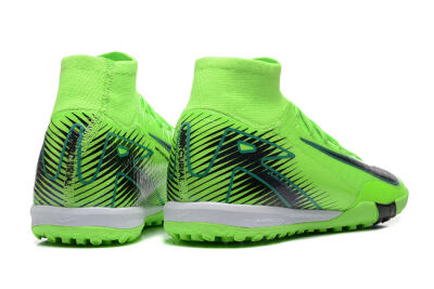 Unisex Nike Air Zoom Mercurial Superfly 10 Elite TF Artificial Turf High-Tops Football Shoes - Yellow/Black/White
