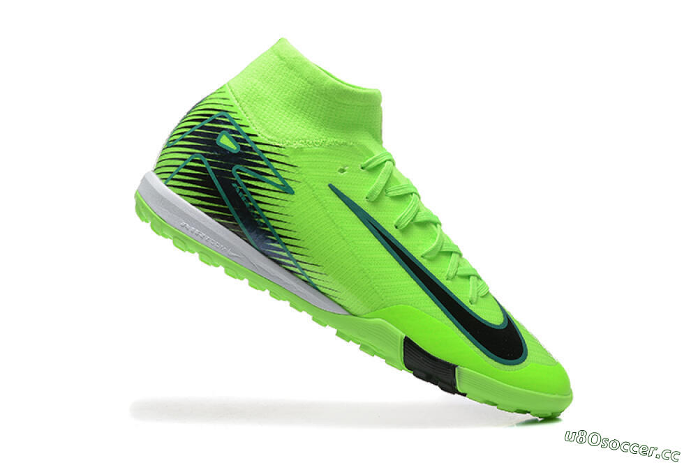 Unisex Nike Air Zoom Mercurial Superfly 10 Elite TF Artificial Turf High-Tops Football Shoes - Yellow/Black/White 4