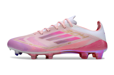 Unisex Adidas F50 Elite 304 FG Firm Ground Low-Tops Football Boots - Pink/Purple/Gold