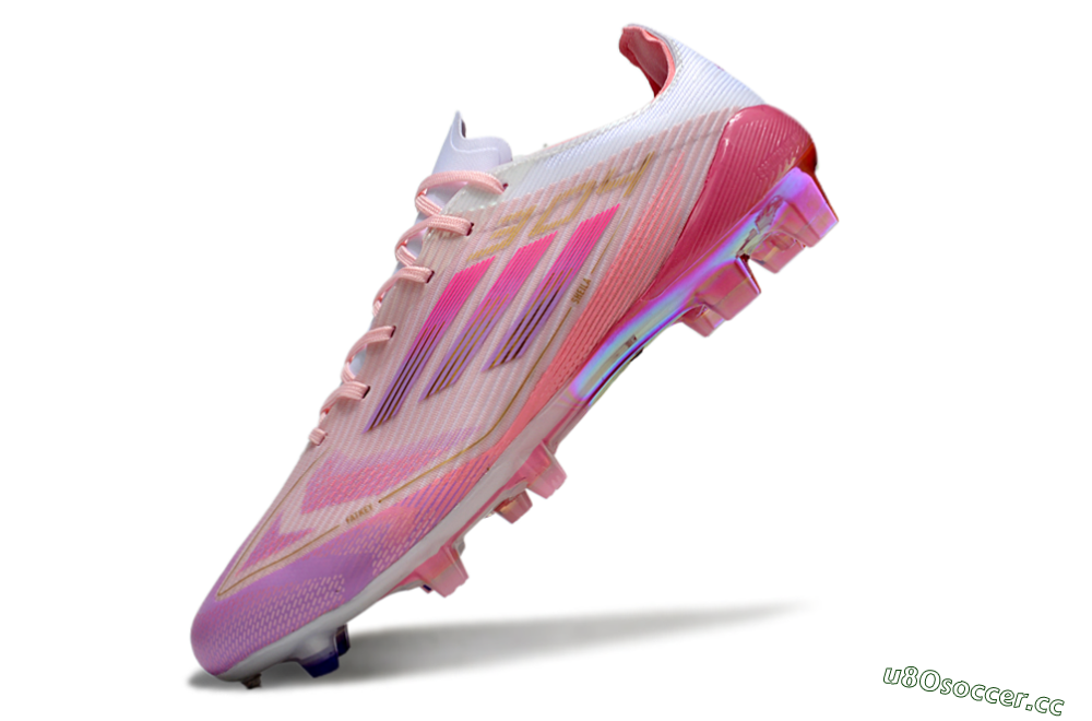 Unisex Adidas F50 Elite 304 FG Firm Ground Low-Tops Football Boots - Pink/Purple/Gold 6