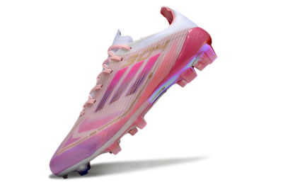 Unisex Adidas F50 Elite 304 FG Firm Ground Low-Tops Football Boots - Pink/Purple/Gold