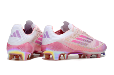 Unisex Adidas F50 Elite 304 FG Firm Ground Low-Tops Football Boots - Pink/Purple/Gold