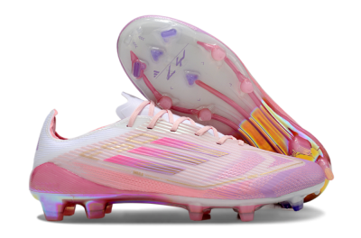 Unisex Adidas F50 Elite 304 FG Firm Ground Low-Tops Football Boots - Pink/Purple/Gold