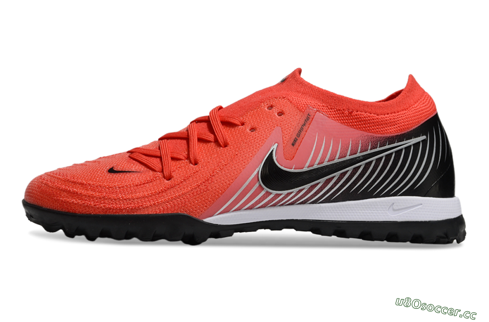 Men's Nike Phantom GX 2 Elite TF Artificial Turf Low-Tops Football Shoes - Red/Black/White 0