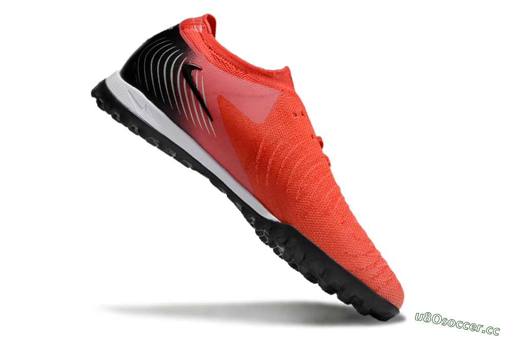 Men's Nike Phantom GX 2 Elite TF Artificial Turf Low-Tops Football Shoes - Red/Black/White 4
