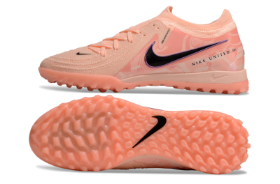 Men's Nike Phantom GX 2 Elite TF Artificial Turf Low-Tops Football Shoes - Pink/Black/Purple