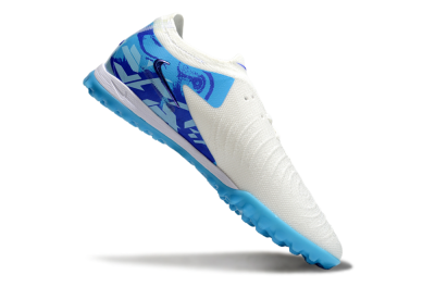 Men's Nike Phantom GX 2 Elite TF Artificial Turf Low-Tops Football Shoes - Beige/Blue/White