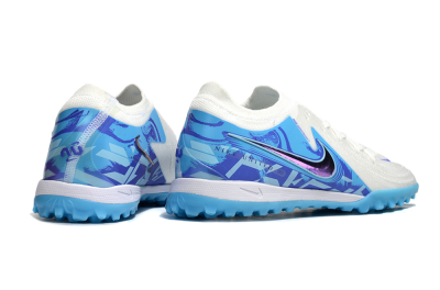 Men's Nike Phantom GX 2 Elite TF Artificial Turf Low-Tops Football Shoes - Beige/Blue/White