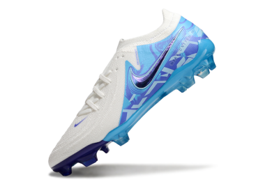 Men's Nike Phantom Luna Elite FG Firm Ground Low-Tops Football Boots - Beige/Blue/White