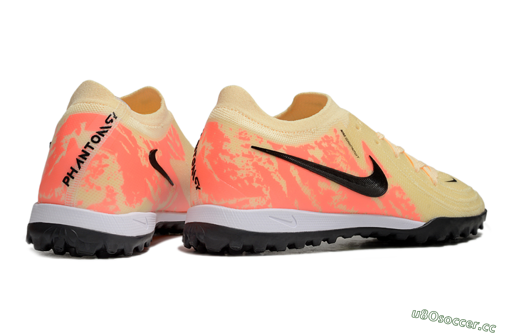 Men's Nike Phantom GX 2 Elite TF Artificial Turf Low-Tops Football Shoes - Yellow/Black/Red 6