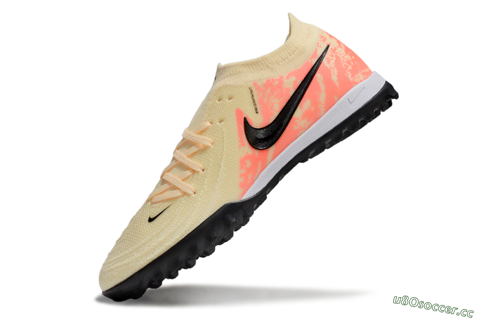 Men's Nike Phantom GX 2 Elite TF Artificial Turf Low-Tops Football Shoes - Yellow/Black/Red 5
