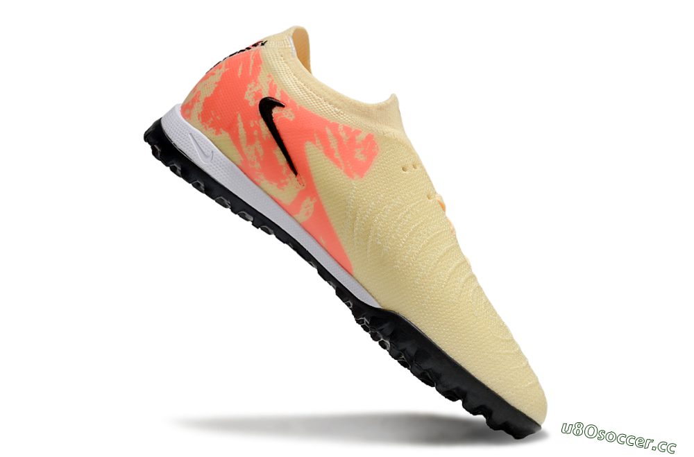 Men's Nike Phantom GX 2 Elite TF Artificial Turf Low-Tops Football Shoes - Yellow/Black/Red 4