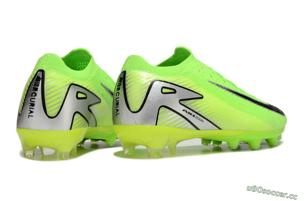 Men's Nike Air Zoom Mercurial Vapor 16 Elite AG Artificial Grass Low-Tops Football Boots - Yellow/Black/Silver 6