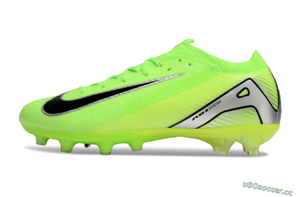 Men's Nike Air Zoom Mercurial Vapor 16 Elite AG Artificial Grass Low-Tops Football Boots - Yellow/Black/Silver 0