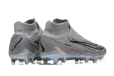 Men's Nike Phantom GX 2 Elite FG Firm Ground High-Tops Football Boots - Grey/Black/Gold